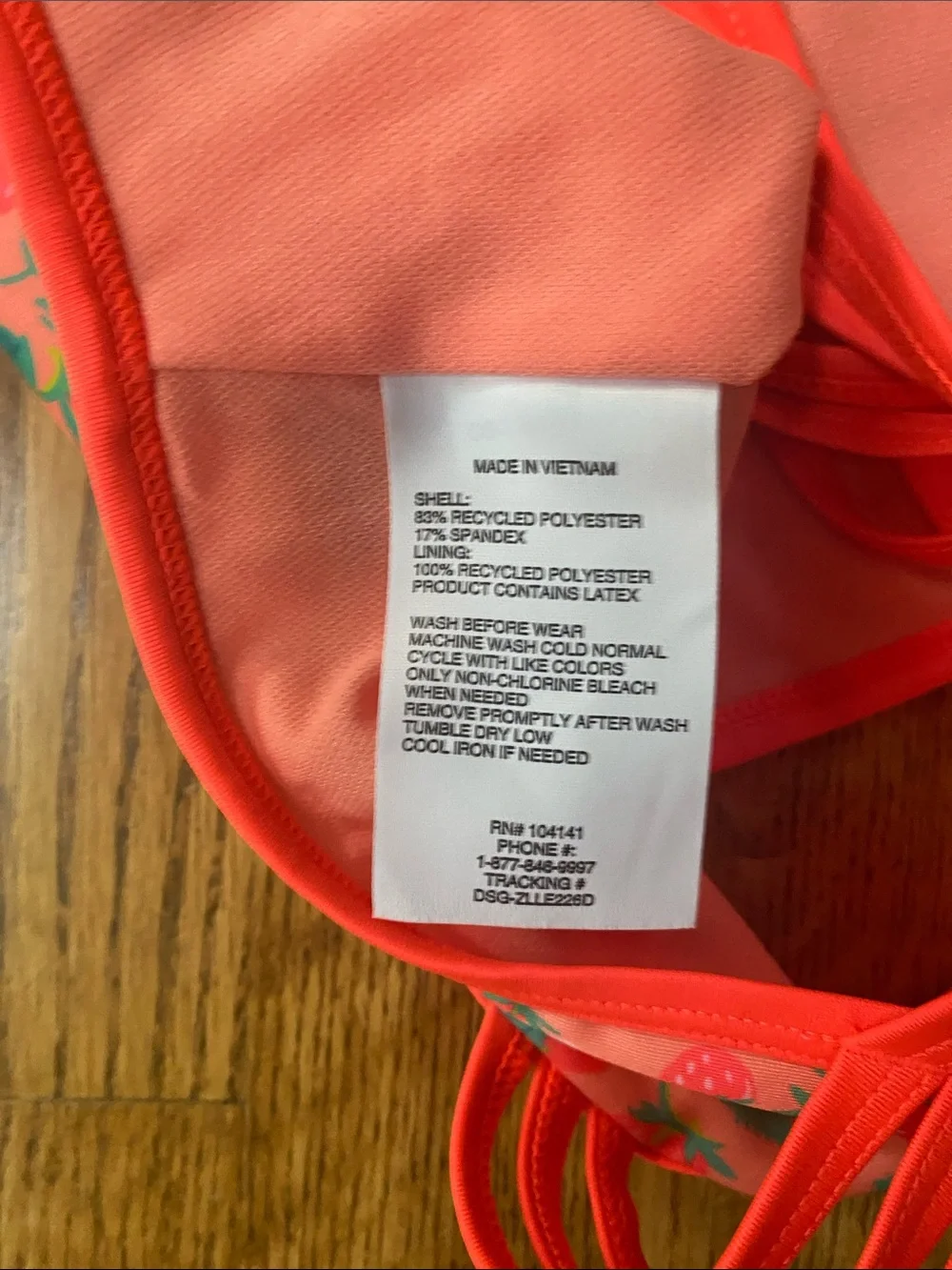 NWT DSG two piece strawberry bathing suit size XL swim top and bottom